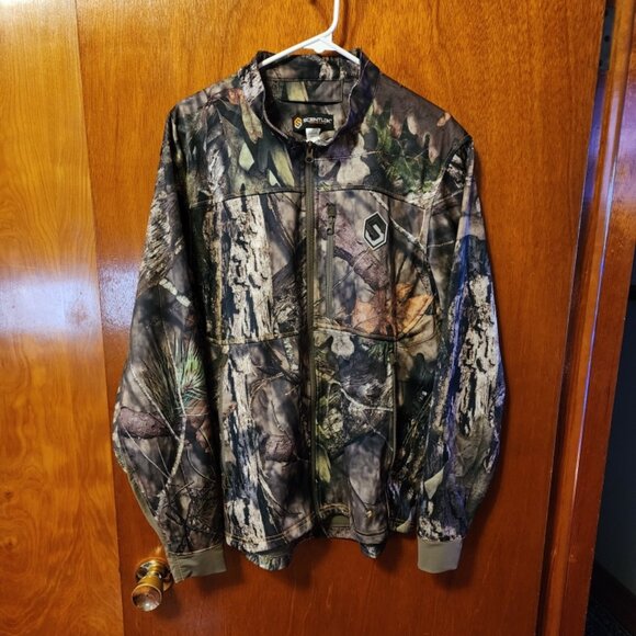Men's Large Scentlok Mossy Oak Break-Up Country Camo Full Zip Jacket - Picture 2 of 12